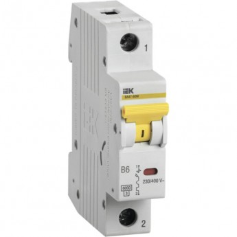 Автоматический выключатель IEK ВА47-60M 1Р 6А 6кА B - MVA31-1-006-B Автоматический выключатель IEK ВА47-60M 1Р 6А 6кА B - MVA31-1-006-B
