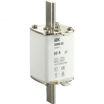 Плавкая вставка предохранителя IEK ППНИ-35 габарит 1 50А - DPP30-050