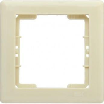 Рамка 1-местная IEK РГ-1-БК BOLERO кремовый - EMB12-K33 Рамка 1-местная IEK РГ-1-БК BOLERO кремовый - EMB12-K33