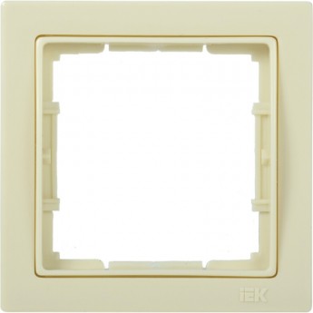 Рамка 1-местная квадратная IEK РУ-1-БК BOLERO Q1 кремовый - EMB12-K33-Q1 Рамка 1-местная квадратная IEK РУ-1-БК BOLERO Q1 кремовый - EMB12-K33-Q1