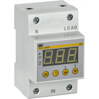 Реле напряжения IEK РН-д 1-ф. 54мм 63А Реле напряжения IEK РН-д 1-ф. 54мм 63А