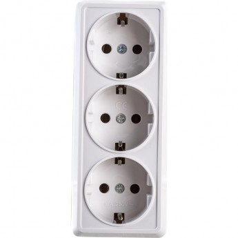 Розетка 3-м IEK ОП Октава РС23-3-ОБ 16А IP20 Розетка 3-м IEK ОП Октава РС23-3-ОБ 16А IP20