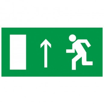 Самоклеящаяся этикетка IEK 100х50мм "Направление к эвакуационному выходу прямо" - YPC30-105NEV-PRM Самоклеящаяся этикетка IEK 100х50мм "Направление к эвакуационному выходу прямо" - YPC30-105NEV-PRM