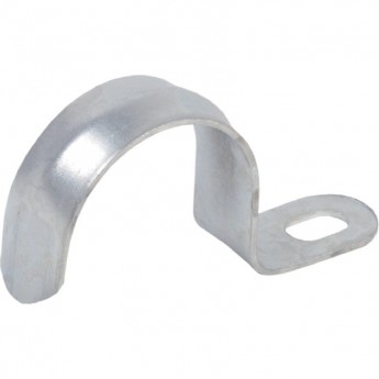 Скоба металлическая однолапковая IEK d14-15мм (10шт/упак) - CMAT10-14-010