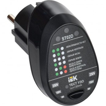 Тестер розеток IEK ST02D ARMA2L 5 A2L5-ST14-02 Тестер розеток IEK ST02D ARMA2L 5 A2L5-ST14-02